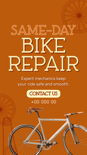 Bike Repair Shop Facebook story Image Preview