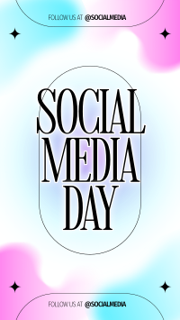 Minimalist Social Media Day TikTok Video Image Preview
