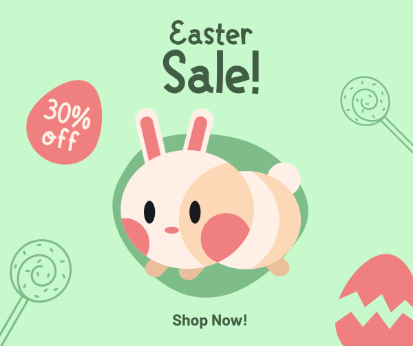 Blessed Easter Sale Facebook Post Design Image Preview