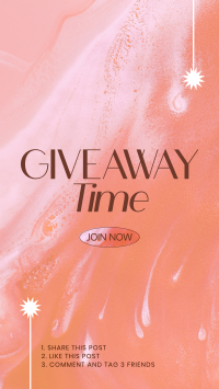 Giveaway Time Announcement Instagram story Image Preview