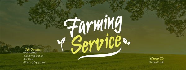 Farming Services Facebook Cover Design Image Preview