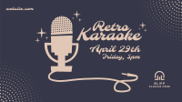 Vintage Karaoke Facebook Event Cover Design