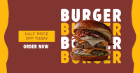 Free Burger Special Facebook Ad Design