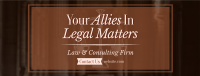 Law Consulting Firm Facebook cover Image Preview
