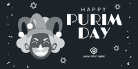 Purim Carnival Jester Twitter post Image Preview
