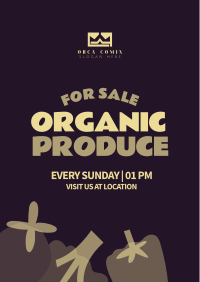 Organic Vegetables Poster Design
