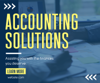 Accounting Solutions Facebook Post Design