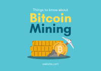 Bitcoin Mining Postcard Image Preview