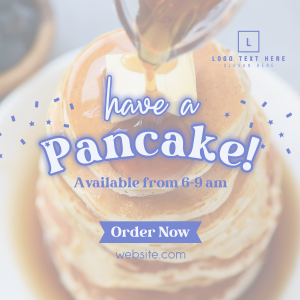 Have a Pancake Instagram post Image Preview