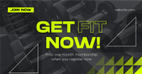 Edgy Fitness Gym Facebook Ad Design