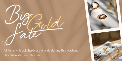 Big Gold Sale Twitter Post Image Preview