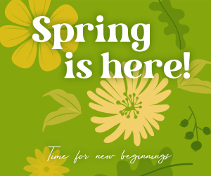 Spring New Beginnings Facebook post Image Preview