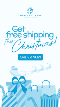 Contemporary Christmas Free Shipping Instagram Reel Preview