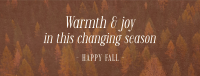 Autumn Season Quote Facebook Cover Design