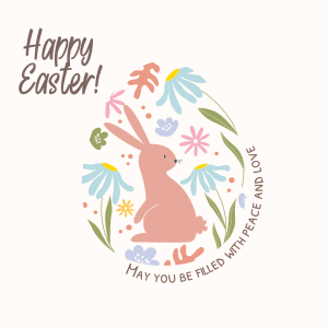 Fun Easter Bunny Instagram post Image Preview