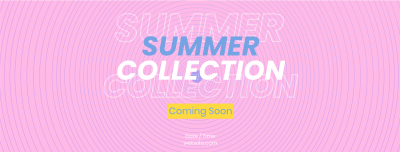 90's Lines Summer Collection Facebook cover Image Preview