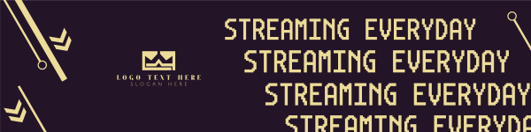 Streaming Everyday Twitch Banner Design Image Preview