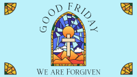 Good Friday Stained Glass Animation Image Preview