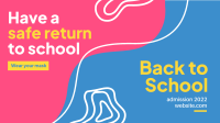 Safe Return To School Facebook Event Cover Design