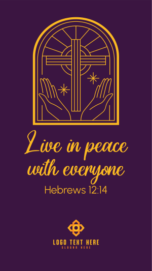 Peace Bible Verse Facebook story Image Preview