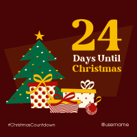 Festive Christmas Countdown Instagram post Image Preview