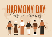 World Harmony Week Postcard Design