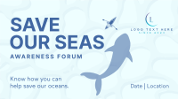 Save The Seas Facebook Event Cover Design