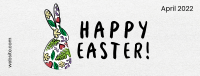 Easter Rabbit Facebook cover Image Preview