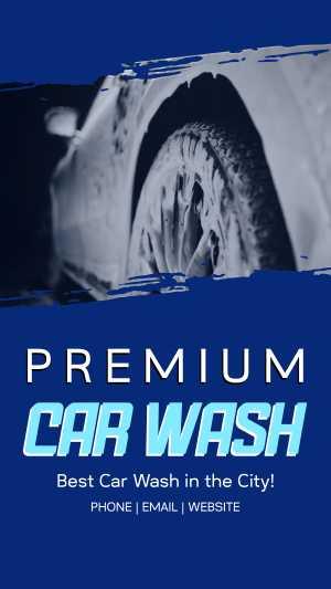 Premium Car Wash Instagram story Image Preview