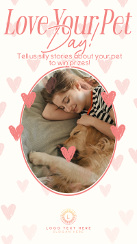 Retro Love Your Pet Day Instagram story Image Preview