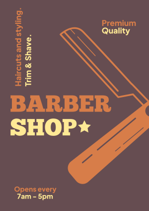 Haircuts and Styling Flyer