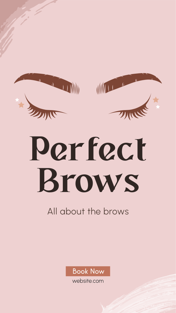 Perfect Beauty Brows Facebook Story Design