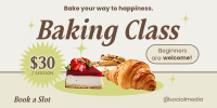 Baking Class Minimalist Twitter Post Image Preview