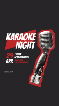 Friday Karaoke Night Instagram reel Image Preview