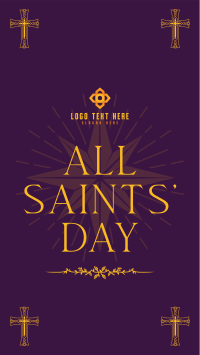 Solemn Saints' Day Facebook Story Design