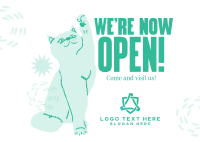 Our Vet Clinic is Now Open Postcard Image Preview