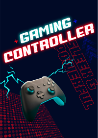 Sleek Gaming Controller Poster Design