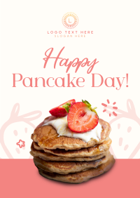 Strawberry Pancakes Poster Design