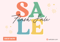 Quirky Flash Sale Postcard Image Preview