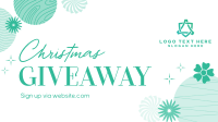 Abstract Christmas Giveaway Facebook event cover Image Preview