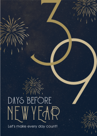 Classy Year End Countdown Flyer Design