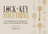 Luxury Locksmith Services Postcard Preview