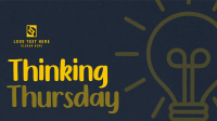 Minimalist Light Bulb Thinking Thursday Animation Image Preview