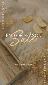 Minimalist End Of Season Sale TikTok Video Design