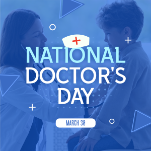 National Doctor's Day Instagram post Image Preview