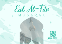 Joyous Eid Al-Fitr Postcard Image Preview