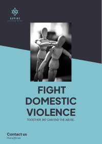 Fight Domestic Violence Poster Design