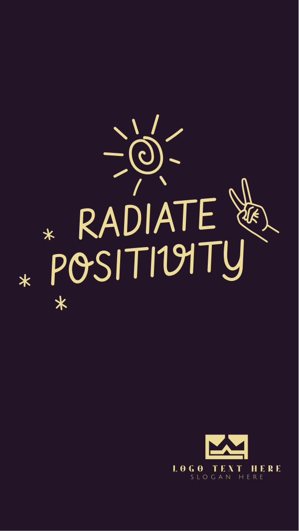 Radiate Positivity Instagram Story Design Image Preview