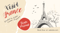 Eiffel Tower Dreams Facebook Event Cover Design
