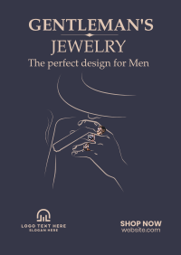 Gentleman's Jewelry Poster Design